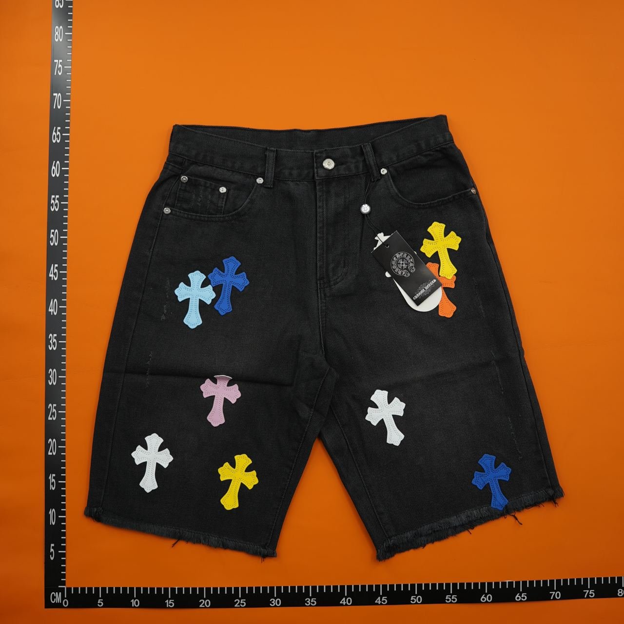 Chrome Hearts Jeans Short   -4