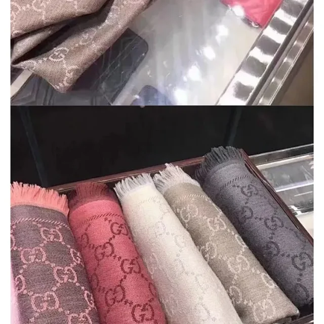 Gucci GG Pattern Knit Scarf -2