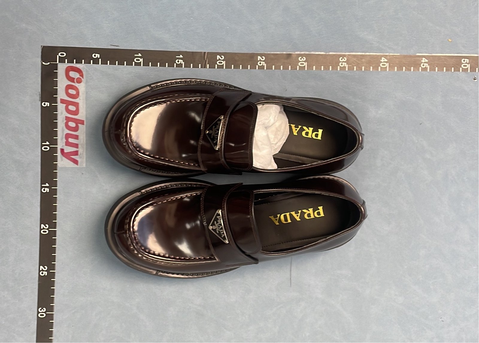 Prada Blue Leather Loafers -3
